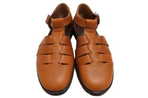 【KOBE DADA CAM-39 ブラウン】コンフォートバックルサンダル